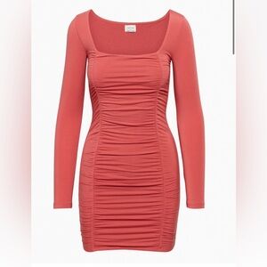 Aritzia| LYDIA DRESS Rosy Red Mini Dress